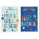 Poppyhill 12 Pack Cards C50 Birthday Grandson