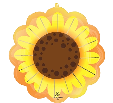 Anagram Foil Balloon Sunflower Glow 21
