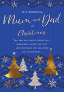 Regal 6 Pack C75 Cards Christmas Mum & Dad