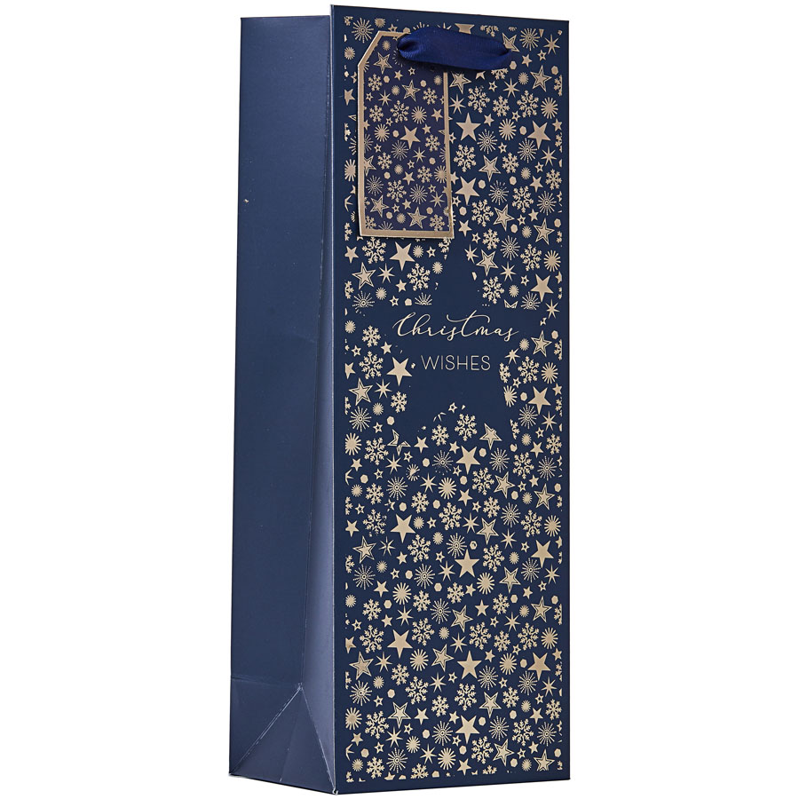 Partisan 6 Pack Gift Bag Christmas Star Bottle