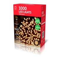Uncle Bills 1000 Pack LED Lights Timer Warm White