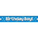 Oaktree Banner Birthday Boy Blue 9ft