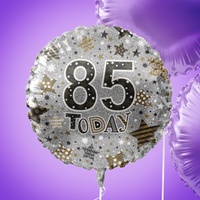 Foil Balloon 18" Round Holographic Age 85