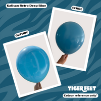 Kalisan Retro 24" Deep Blue Latex Balloons 2pk