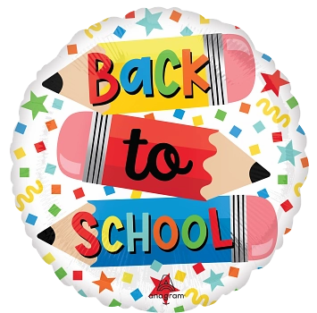Anagram Foil Balloon Back To School Pencils 18