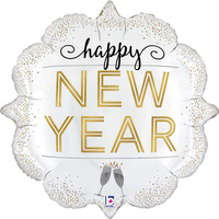 Metallic Happy New Year 31" Foil Balloon