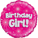 Oaktree Birthday Girl Pink 18" Foil Balloon
