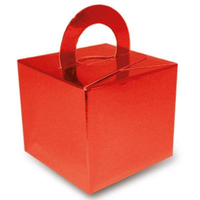 Oaktree Balloon Weight Gift Box Metallic Red 10pk