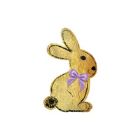Gold Bunny Wrapper 10" Mini Shape Foil Balloon