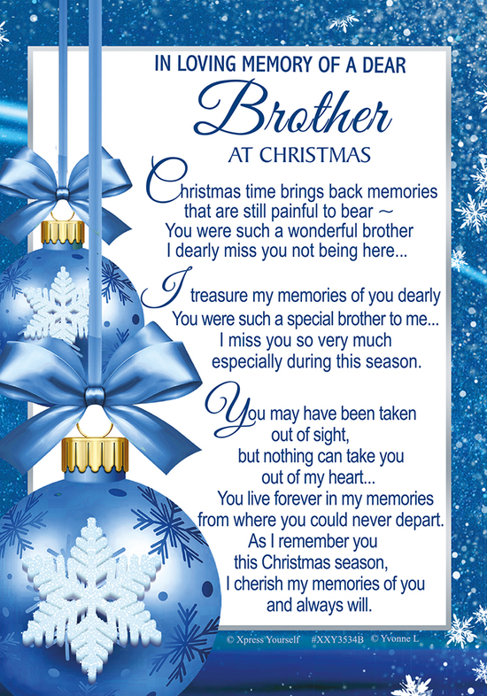 Xpress Yourself 6 Pack Memorial Cards Brother