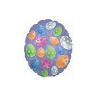 Easter Egg Polka Dots Mini Shape Foil Balloon