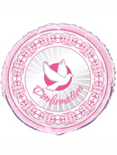 Unique Radiant Pink Confirmation 18" Foil Balloon