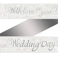 Oaktree Banner With Love On Your Wedding Day 9ft