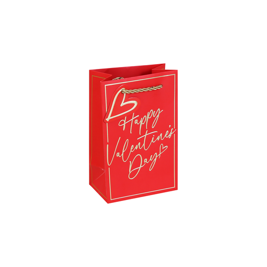 Eurowrap 12 Pack Gift Bag Valentine's Text Perfume