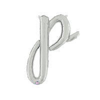Grabo Foil Balloon Silver 14" Letter P