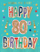 Regal 6 Pack Cards S8 Everyday Birthday Age 80