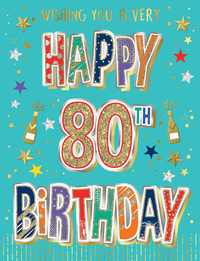 Regal 6 Pack Cards S8 Everyday Birthday Age 80