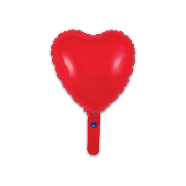 Oaktree Red Heart 9" Foil Balloon (Loose)