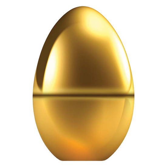 Tallon Easter Egg Golden 12x15x6cm
