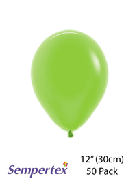 Sempertex Neon Green 12" Latex Balloons 50pk