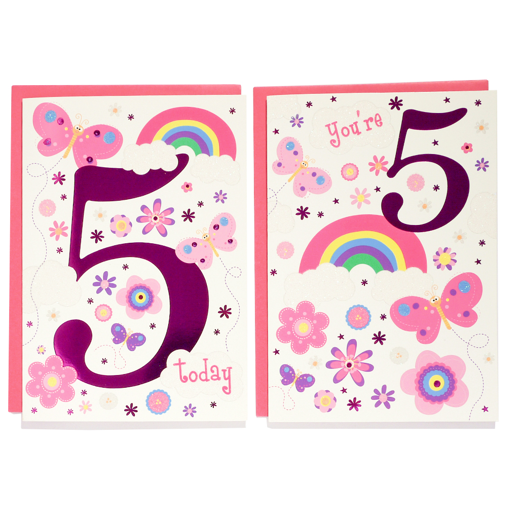Poppyhill C50 Birthday Age 5 12pk
