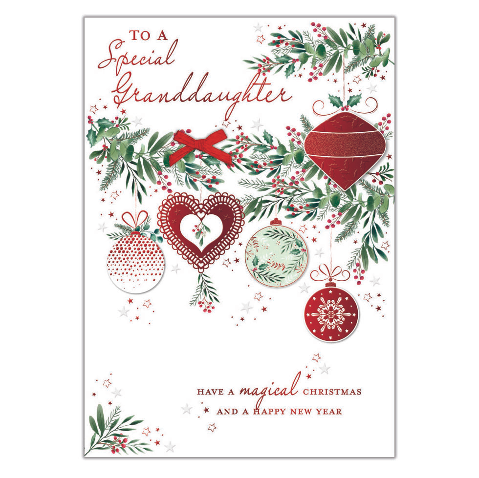Prelude 6 Pack Cards C90 Christmas Granddaughter