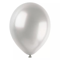 Unique Pearl Silver Platinum 12" Latex 50pk