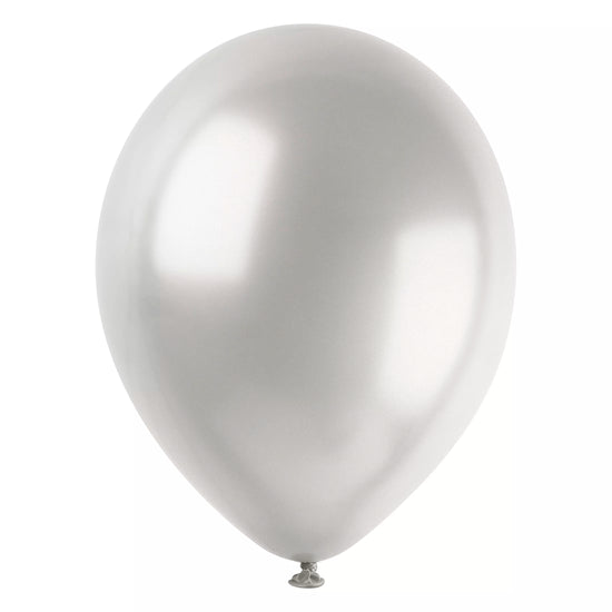 Unique Pearl Silver Platinum 12" Latex 50pk