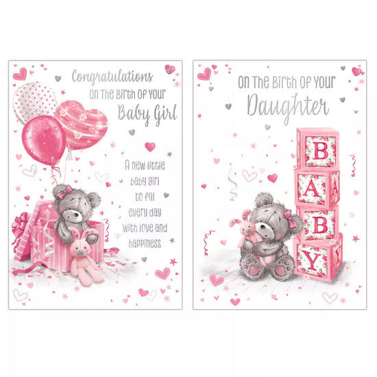 Poppyhill 12 Pack Cards C50 New Born Girl