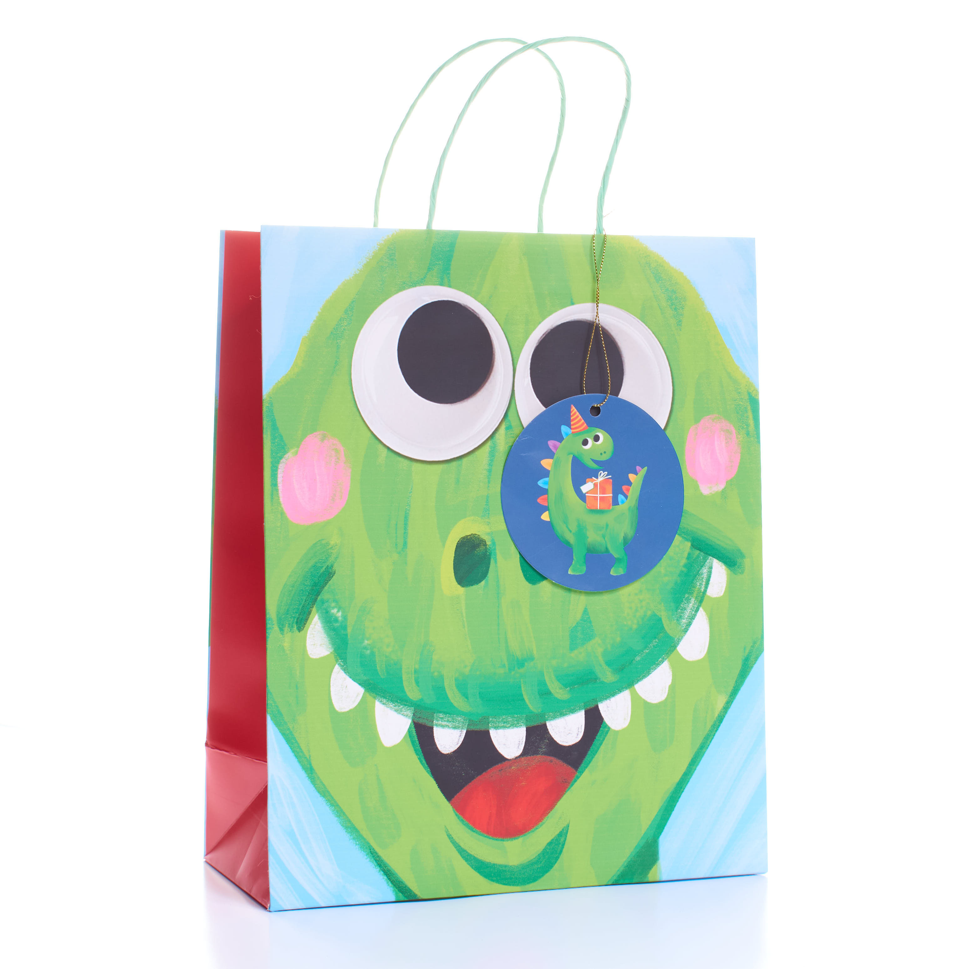 Tiger Feet 6 Pack Gift Bag Dinosaur Medium
