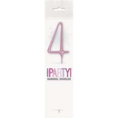 Unique Party Candle Sparkler Number 4 Pink 7