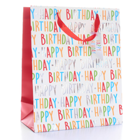 Tiger Feet 6 Pack Gift Bag Bags Text Large