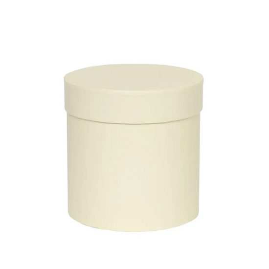 Ivory Hat Box 13cm x 14cm