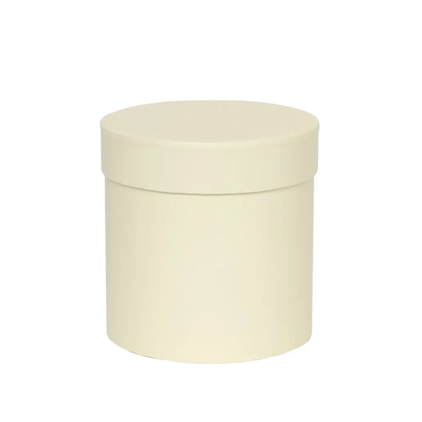 Ivory Hat Box 13cm x 14cm
