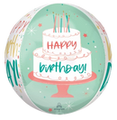 Anagram Happy Cake Day 15" Orbz Foil Balloon