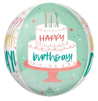 Anagram Happy Cake Day 15" Orbz Foil Balloon