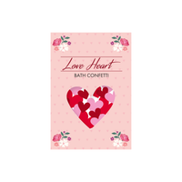 Dissolvable Love Heart Bath Confetti 10g