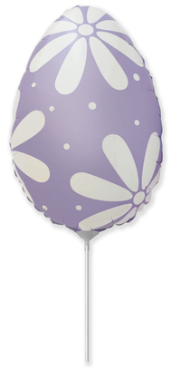 Flexmetal Easter Egg Lilac 9" Foil (Loose)