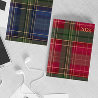 Diary Pocket WTV Tartan Paper 2027 18pk