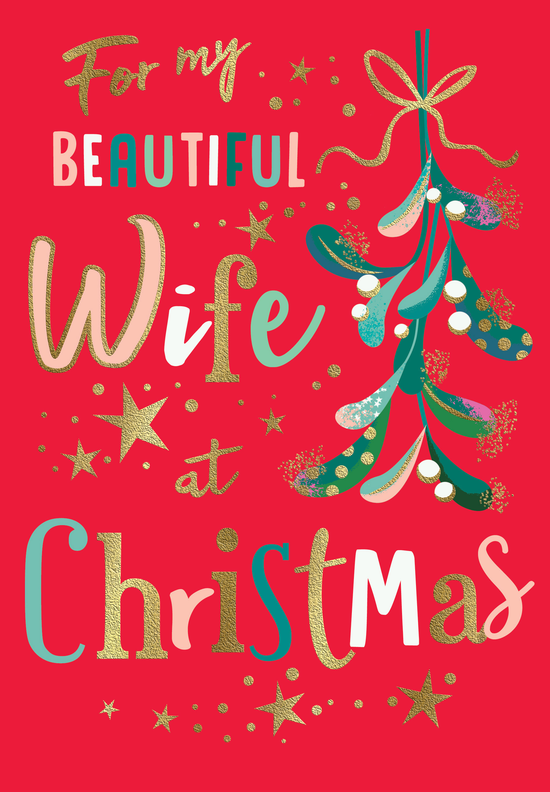 Regal 6 Pack C75 Cards Christmas Wife