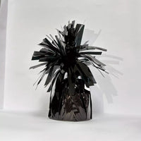 Black Tiger Feet balloon weight, 170g, designed for securing helium balloons, featuring a fun tiger paw print design.