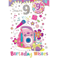 Xpress Yourself C50 Birthday Age 9 6pk