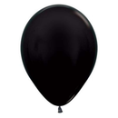 Sempertex Metallic Black 12" Latex Balloons 50pk