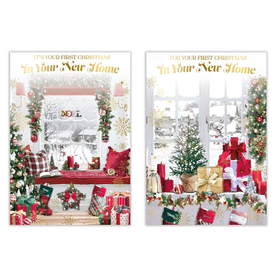 Poppyhill 12 Pack Cards C50 1st Christmas New Home