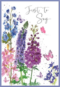 Set of six blank Simon Elvin C50 cards featuring plain white surfaces for personalized messages and creative designs.