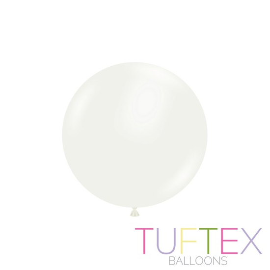 Tuftex Standard White 17" Latex Balloons 50pk