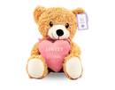 Mother's Day Bear W/Heart Brown 20cm