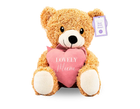 Mother's Day Bear W/Heart Brown 20cm