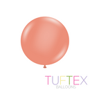 Tuftex Metallic Rose Gold 17" Latex Balloons 50pk