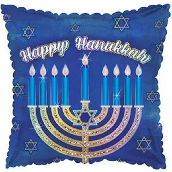 Happy Hanukkah Menorah 17" Foil Balloon